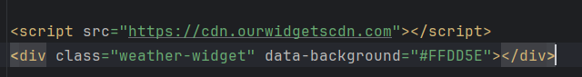 eksempel på widget-kode